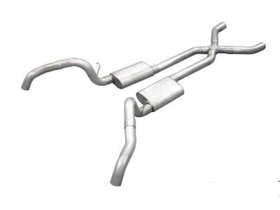Pypes Street Pro Crossmember-Back Exhaust System with X-Pipe; Quarter Panel Exit (67-69 Camaro)