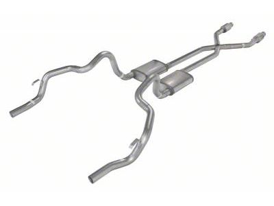 Pypes Turbo Pro Crossmember-Back Exhaust System with Catalytic Converters and X-Pipe (75-81 Camaro)