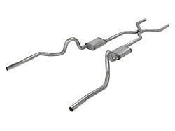 Pypes Crossmember-Back Exhaust System with H-Pipe; Valance Exit (70-71 GTO)