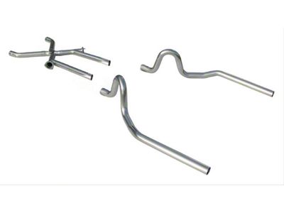Pypes Crossmember-Back Exhaust System with X-Change X-Pipe; Valance Exit (70-71 GTO)