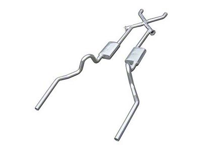 Pypes Race Pro Crossmember-Back Exhaust System with X-Change X-Pipe; Valance Exit (70-71 GTO)