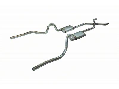 Pypes Race Pro Crossmember-Back Exhaust System with X-Pipe and 14-Inch Muffler (70-71 GTO)