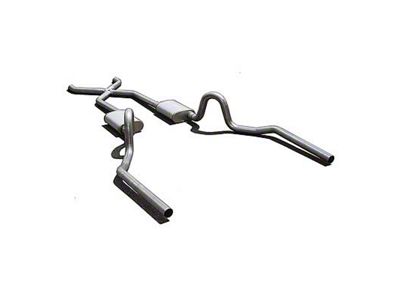 Pypes Race Pro Crossmember-Back Exhaust System with X-Pipe and 18-Inch Muffler (70-71 GTO)