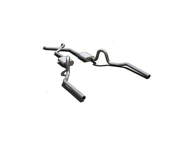 Pypes Race Pro Crossmember-Back Exhaust System with X-Pipe and 18-Inch Muffler (70-71 GTO)