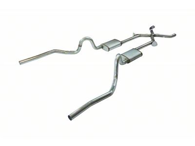 Pypes Turbo Pro Crossmember-Back Exhaust System with X-Change X-Pipe; Valance Exit (70-71 GTO)