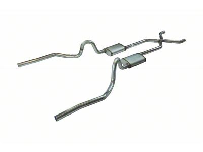 Pypes Turbo Pro Crossmember-Back Exhaust System with X-Pipe and 18-Inch Muffler (70-71 GTO)