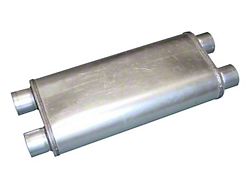 Pypes Race Pro Dual/Dual Oval Muffler; 3-Inch Inlet/3-Inch Outlet (Universal; Some Adaptation May Be Required)