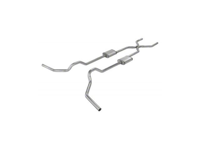 Pypes Crossmember-Back Exhaust System with H-Pipe; Side Exit (67-74 C10, C20; 69-72 2WD Blazer, 2WD Jimmy)