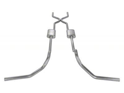 Pypes Race Pro Crossmember-Back Exhaust System with H-Pipe; Side Exit (67-74 C10, C20; 69-72 2WD Blazer, Jimmy)