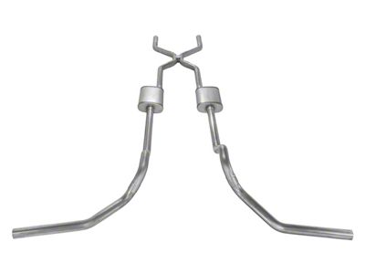 Pypes Street Pro Crossmember-Back Exhaust System with H-Pipe; Side Exit (67-74 C10, C20; 69-72 2WD Blazer, 2WD Jimmy)