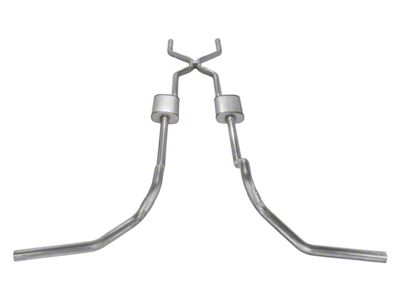 Pypes Turbo Pro Crossmember-Back Exhaust System with H-Pipe; Side Exit (67-74 C10, C20; 69-72 2WD Blazer, 2WD Jimmy)