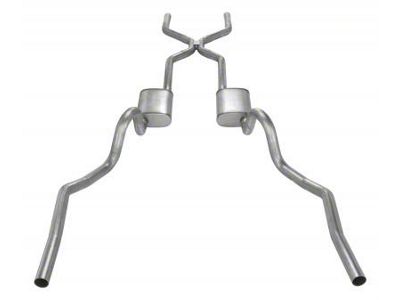 Pypes Crossmember-Back Exhaust System with H-Pipe (64-72 Chevelle)