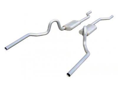 Pypes Race Pro Crossmember-Back Exhaust System with 14-Inch Muffler (64-72 Chevelle)