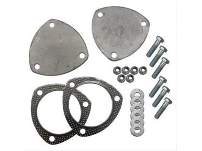 Pypes 3-Inch Cutout Dump Plate Kit (Universal; Some Adaptation May Be Required)