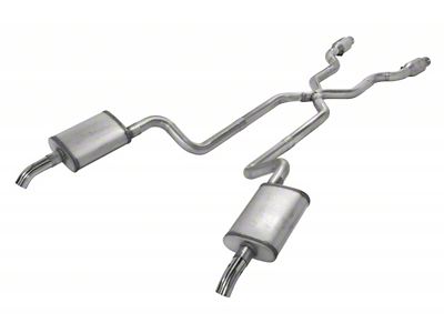 Pypes Crossmember-Back Exhaust System with Catalytic Converters and X-Pipe (75-80 Corvette C3)