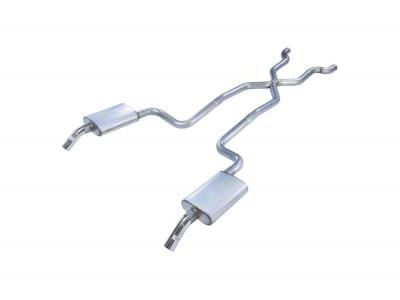 Pypes Street Pro Crossmember-Back Exhaust System with X-Pipe (1974 Corvette C3)