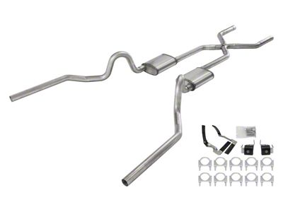 Pypes Crossmember-Back Exhaust System with X-Change X-Pipe; Valance Exit (68-72 442)