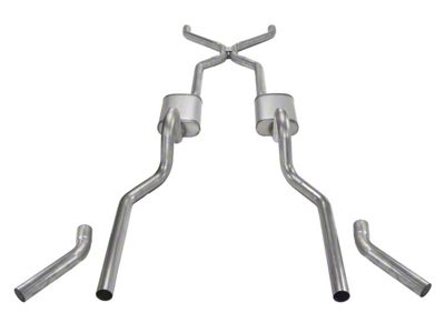 Pypes Crossmember-Back Exhaust System with H-Pipe (55-57 V8 150 Wagon, 210 Wagon, Bel Air Wagon, Nomad)