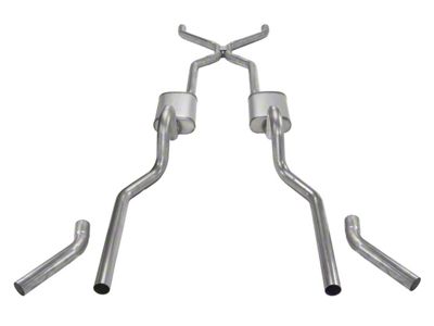 Pypes Turbo Pro Crossmember-Back Exhaust System with H-Pipe (55-57 V8 150 Wagon, 210 Wagon, Bel Air Wagon, Nomad)