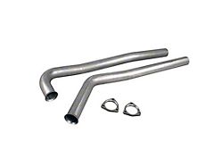 Pypes 2.50-Inch Exhaust Manifold Down-Pipes; 3-Bolt Flange (64-74 El Camino)