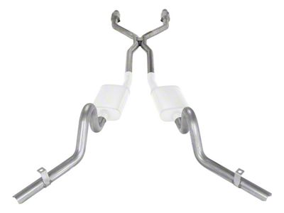 Pypes Crossmember-Back Exhaust System with H-Pipe; Quarter Panel Exit (78-87 El Camino)