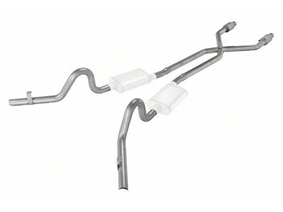 Pypes Crossmember-Back Exhaust System with X-Pipe; Quarter Panel Exit (78-87 El Camino)