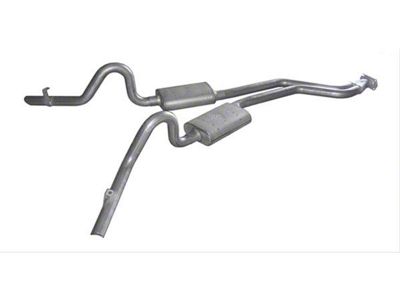 Pypes Race Pro 4-Bolt Flat Flange Converter-Back Exhaust System with X-Pipe; Quarter Panel Exit (78-87 El Camino)