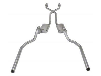 Pypes Race Pro Crossmember-Back Exhaust System with Catalytic Converters and X-Pipe (78-87 El Camino SS)