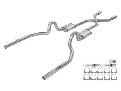 Pypes Street Pro Crossmember-Back Exhaust System with X-Pipe; Rear Exit (78-87 El Camino SS)