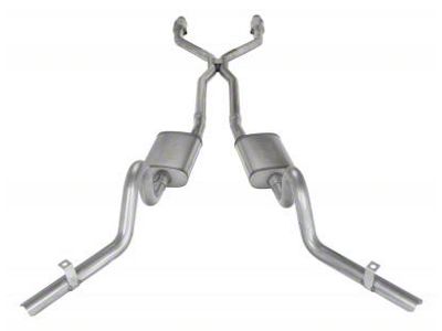 Pypes Violator Crossmember-Back Exhaust System with Catalytic Converters and H-Pipe (78-87 El Camino, Excluding SS)