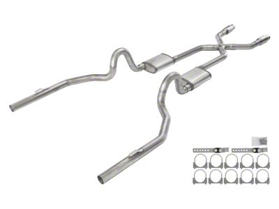 Pypes Violator Crossmember-Back Exhaust System with X-Pipe; Rear Exit (78-87 El Camino SS)