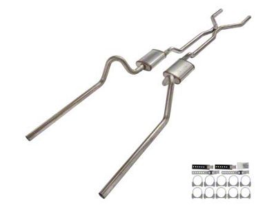 Pypes Crossmember-Back Exhaust System with H-Pipe (66-70 Fairlane)