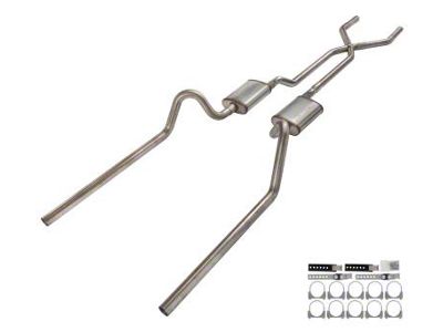Pypes Crossmember-Back Exhaust System with X-Pipe (66-70 Fairlane)