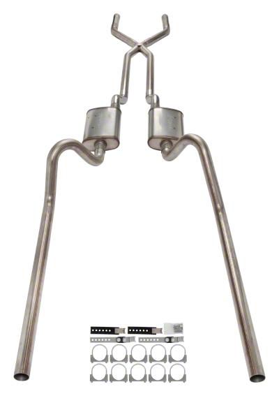 Pypes Ecklers Crossmember-Back Exhaust System with X-Pipe SFF11