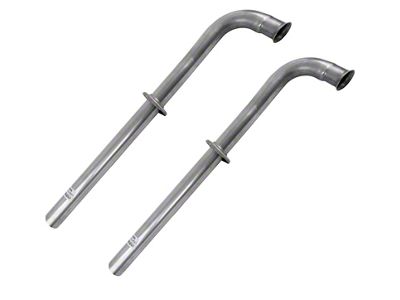 Pypes 2.50-Inch Exhaust Manifold Down-Pipes; 2-Bolt Flange (70-74 Firebird)