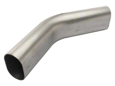 Pypes 3-Inch Oval 45-Degree Vertical Exhaust Bend (Universal; Some Adaptation May Be Required)