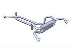 Pypes Crossflow Race Pro Crossmember-Back Exhaust System with X-Pipe; 409 Stainless Steel (67-74 Firebird)