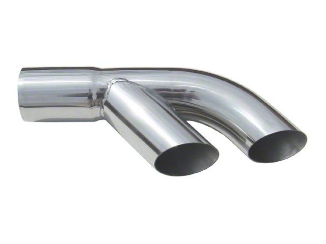 Pypes Exhaust Splitter Tip; 2.50-Inch; Polished (76-81 Firebird)