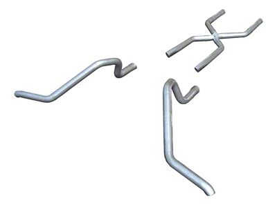 Pypes Crossmember-Back Exhaust System with X-Pipe; Side Exit (65-69 Biscayne; 65-70 Impala)