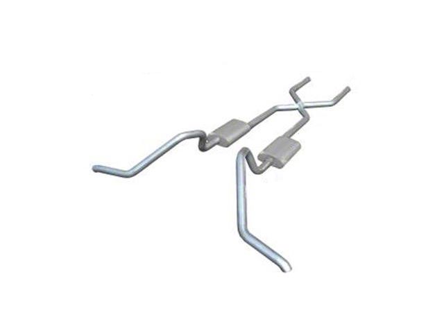 Pypes Hybrid Race Pro Crossmember-Back Exhaust System with X-Change X-Pipe (65-69 Biscayne; 65-70 Impala)