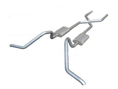 Pypes Hybrid Violator Crossmember-Back Exhaust System with X-Change X-Pipe (65-69 Biscayne; 65-70 Impala)