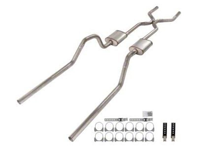 Pypes Race Pro Crossmember-Back Exhaust System with H-Pipe (65-69 Biscayne; 65-70 Impala)