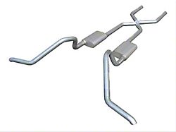 Pypes Street Pro Crossmember-Back Exhaust System with X-Pipe; Side Exit (65-69 Biscayne; 65-70 Impala)