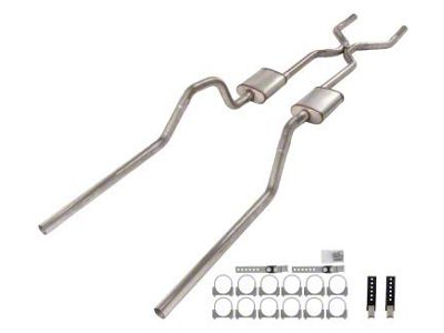 Pypes Turbo Pro Crossmember-Back Exhaust System with H-Pipe (65-69 Biscayne; 65-70 Impala)