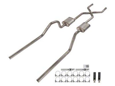 Pypes Turbo Pro Crossmember-Back Exhaust System with X-Pipe (65-69 Biscayne; 65-70 Impala)