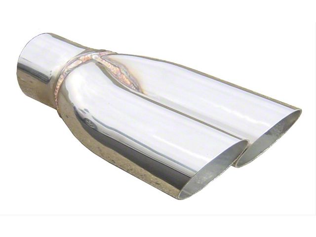 Pypes Exhaust Tips; 2.50-Inch; Polished (1969 Mustang Mach 1)