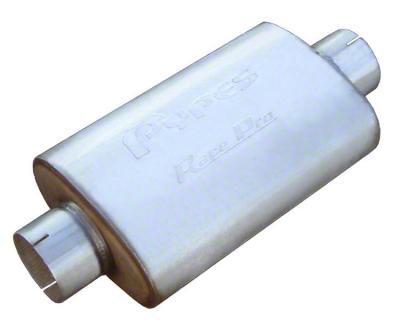 Pypes Ecklers Race Pro Center/Center Muffler; 3.50-Inch Inlet/3.50-Inch ...