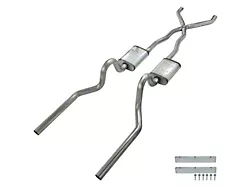 Pypes Race Pro Crossmember-Back Exhaust System with X-Pipe (65-70 Mustang Convertible)