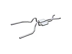 Pypes Turbo Pro Crossmember-Back Exhaust System with X-Pipe (65-70 Mustang Coupe, Fastback w/o Staggered Shocks)