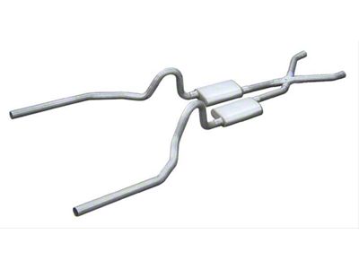 Pypes Turbo Pro Crossmember-Back Exhaust System with X-Pipe (71-73 Mustang w/o Staggered Shocks)
